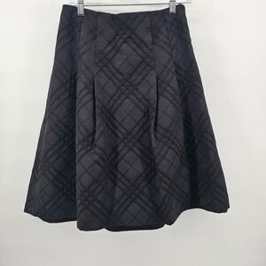 NWT Women's Talbots Black Pleated A-Line Skirt Lined Size 6
